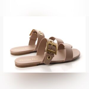 Dior D-Dior Slide Sandals Size 41 
Rose de Ven Calfskin| Box & Dust Bags